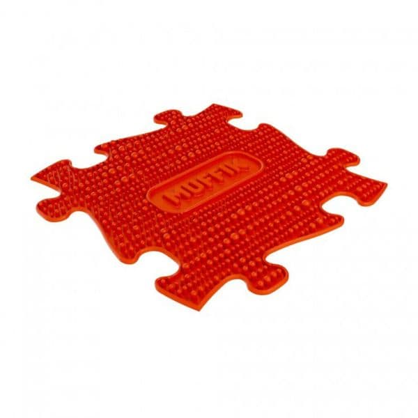 Muffik Firm Red Single Textured Walking Mat