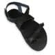 OK Bare Toe Leather Barefoot Sandals - Black