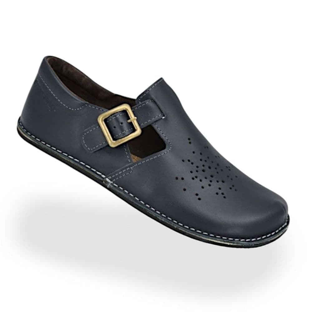 Omaking Kuuda Soft Leather Barefoot Shoes - Navy