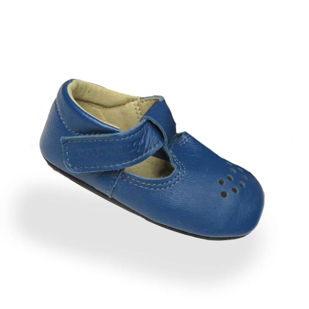 Omaking Mutsu Soft Leather Barefoot Shoes - Blue