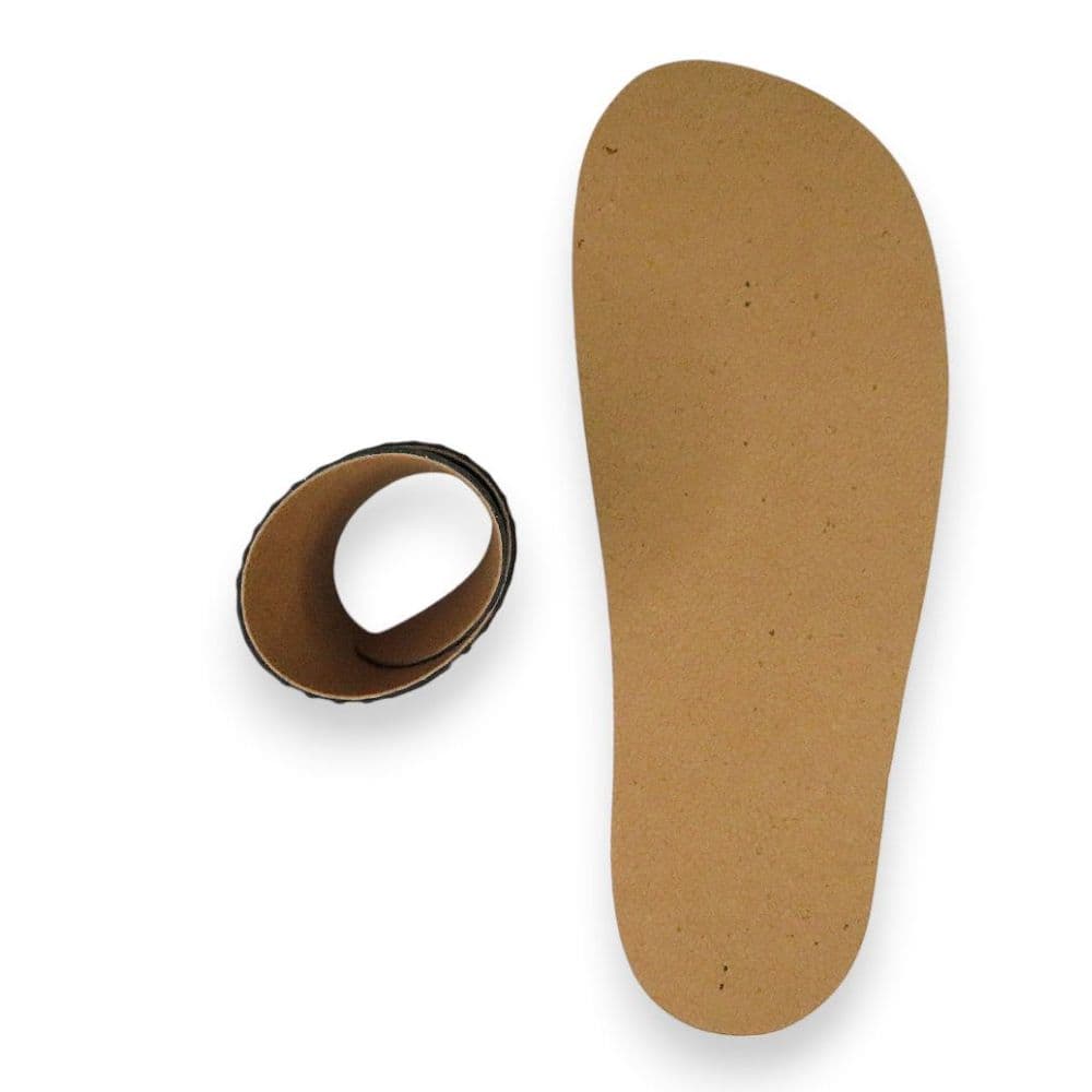 Omaking Recycled Leather Trimmable Barefoot Insoles