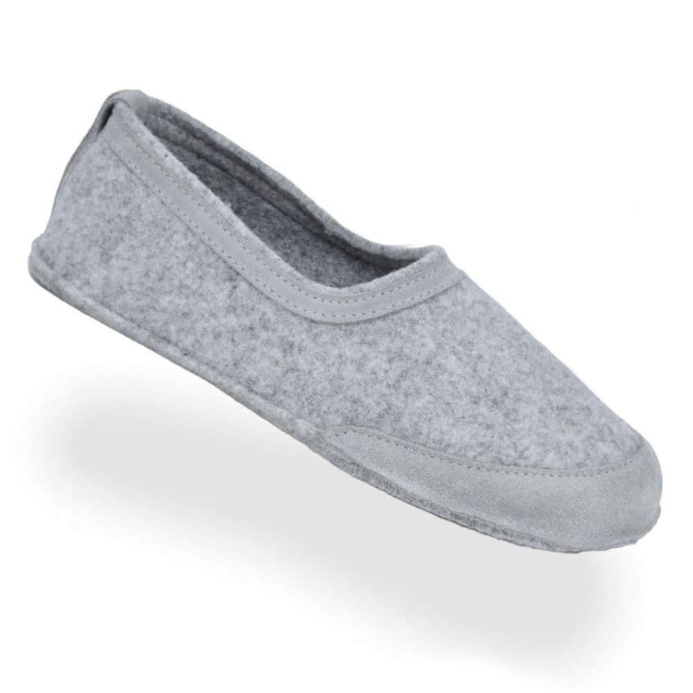 Omaking Wool Felt Slippers Grey