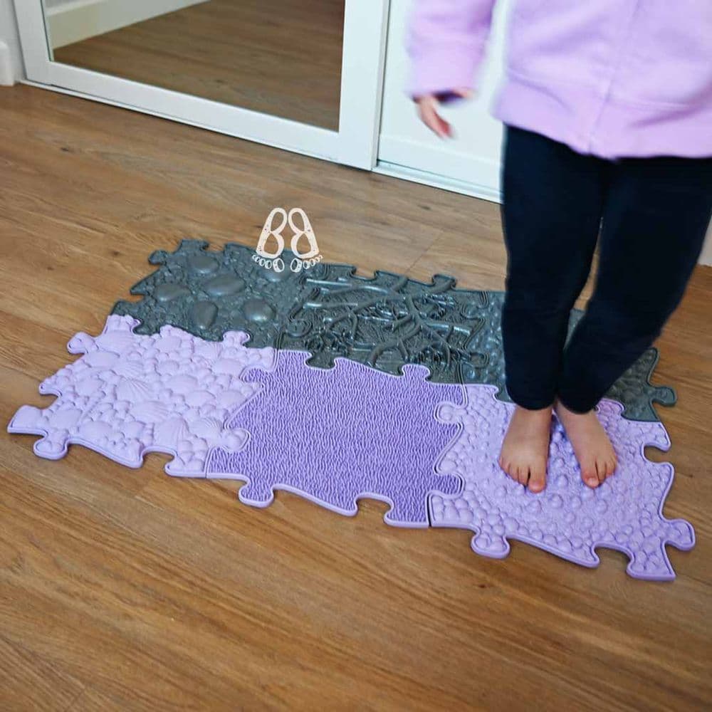 Soft & Firm 6 Lilac valley Muffik Tactile Walking Path Mats Set