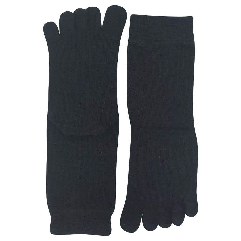 Toe Rocks Size Voxx Bamboo Toe Socks Short Crew Black
