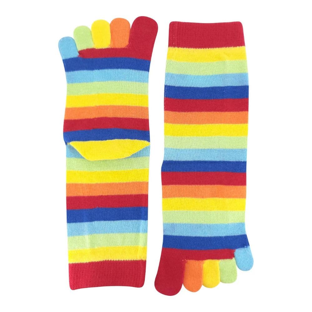 Voxx Cotton Toe Socks - Short Crew Rainbow