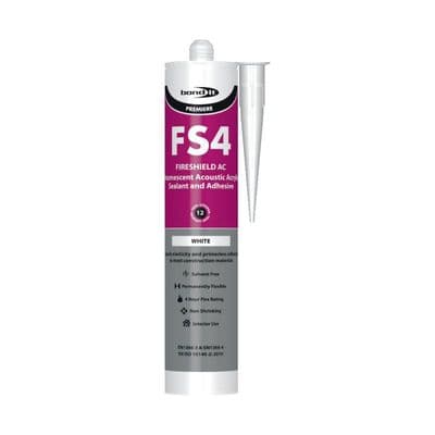 Box x25 FS4 Fireshield Acoustic Intumescent Sealant White