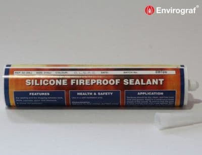 SIL Silicone Fireproof Sealant 310ml Black