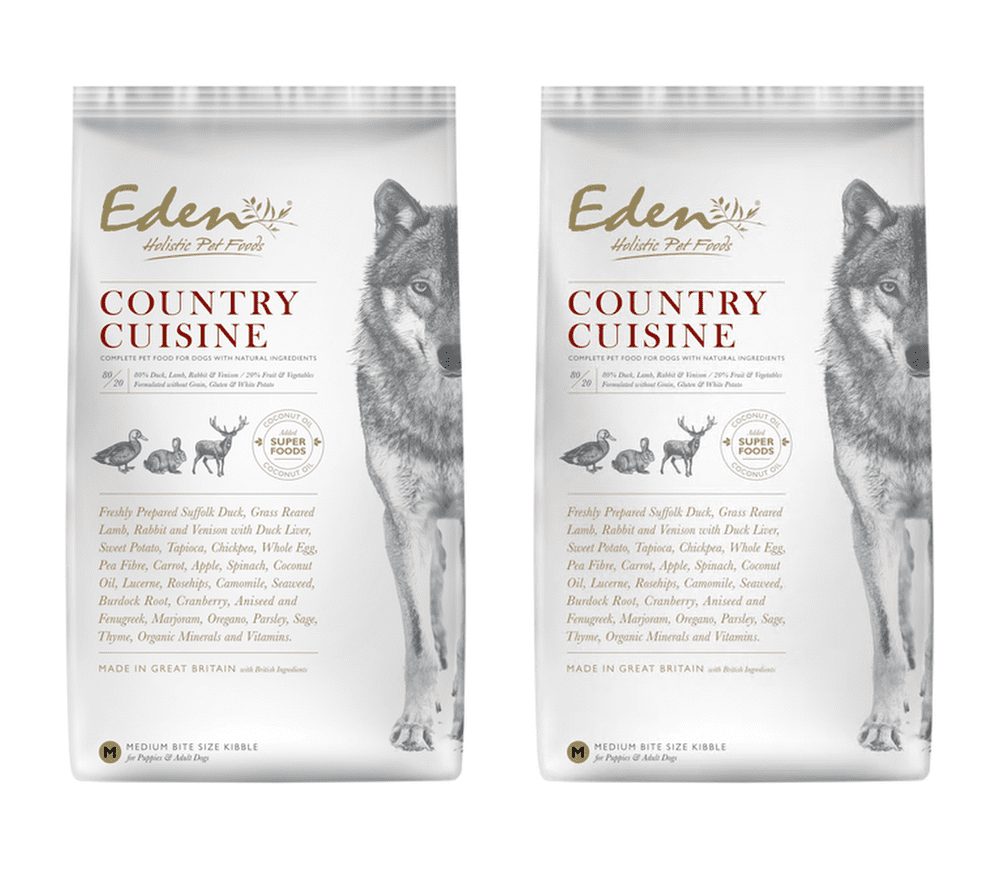 Eden Dog Food 80/20 Country Cuisine Medium Kibble 2x12kg