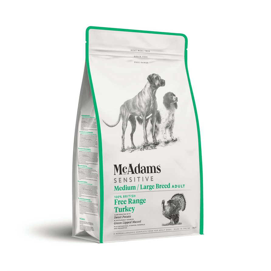 McAdams Dog Food Adult Medium/ Large Breed FreeRange Turkey
