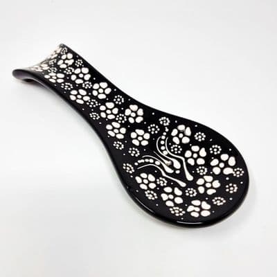 Black and White  Spoon Rest