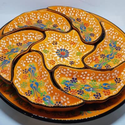 Ceramic Turkish Meze Set - Yellow