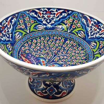 Daisy Ceramic Turkish Bowl - 20cm