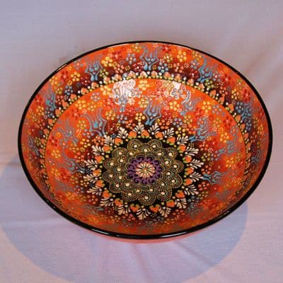 Extra Large Turkish Bowl 30 cm - Orange