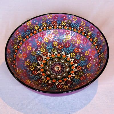 Extra Large Turkish Bowl 30 cm - Purple