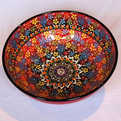 Extra Large Turkish Bowl 30 cm - Red