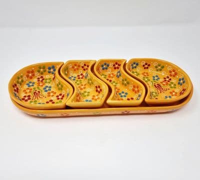 Yellow Oval Serving Set