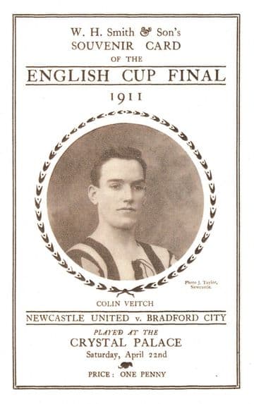 1911 FA CUP FINAL Newcastle United v Bradford City - Full replica match programme