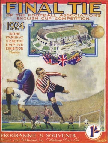 1924 FA CUP FINAL Aston Villa v Newcastle United - Full replica match programme