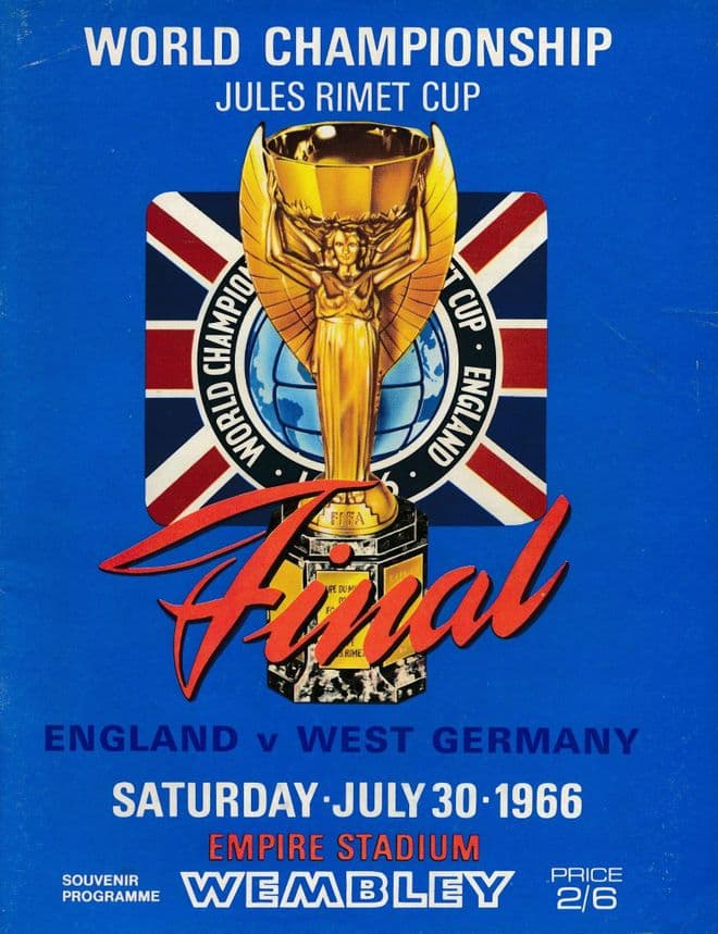 1966 WORLD CUP FINAL England v West Germany - The first ever reprint from the 1960s