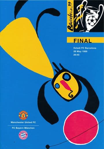 1999 UEFA Champions League Final Manchester United v Bayern Munich - official match programme