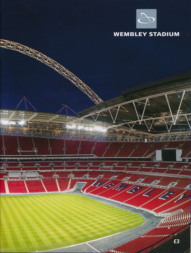 2007 England Community day - 1st ever event at the re-built Wembley Stadium - official programme