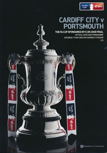 2008 FA Cup Final Portsmouth v Cardiff City - official match programme