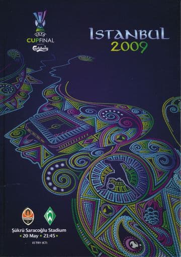 2009 UEFA Cup Final Shakhtar Donetsk v Werder Bremen - official match programme