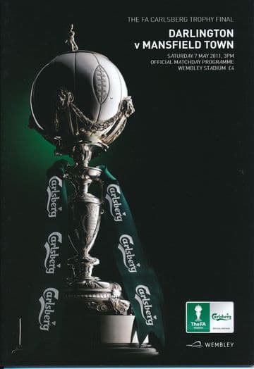 2011 FA Trophy Final Darlington v Mansfield Town - official match programme