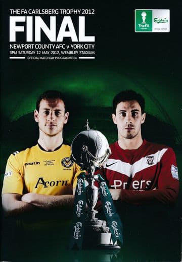 2012 FA Trophy Final Newport County v York City - official match programme