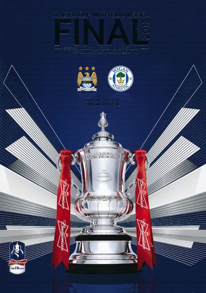 2013 FA Cup Final  Wigan Athletic v Manchester City - official match programme