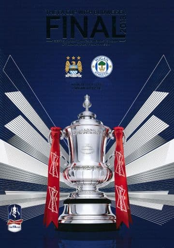 2013 FA Cup Final Wigan Athletic v Manchester City - official match programme