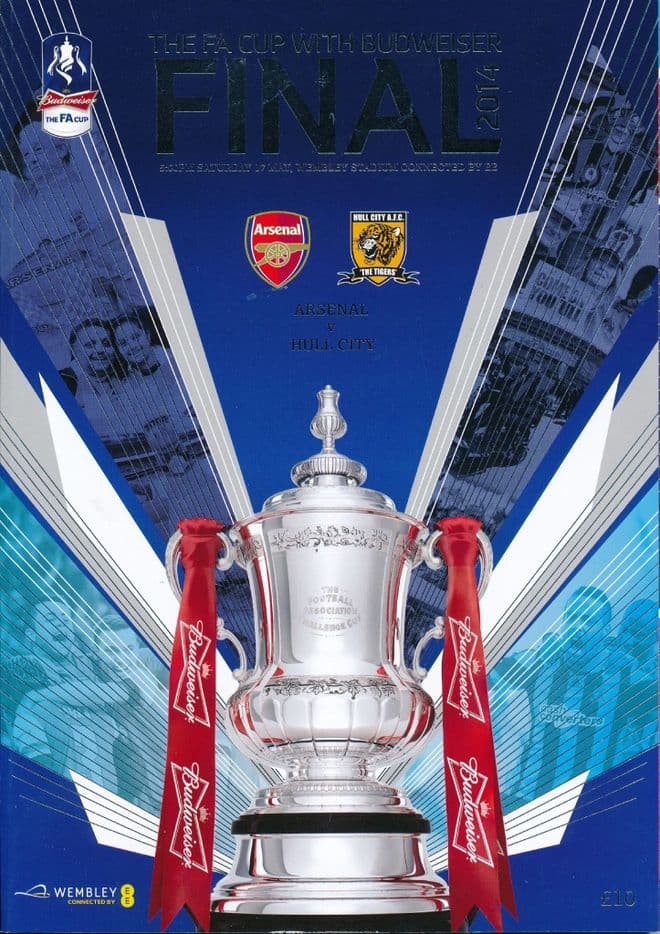 2014 FA Cup Final  Hull City v Arsenal - official match programme
