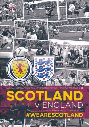 2014 Scotland v England (International Friendly) - official match programme