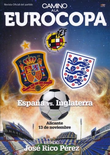 2015 Spain v England (International Friendly) - official match programme