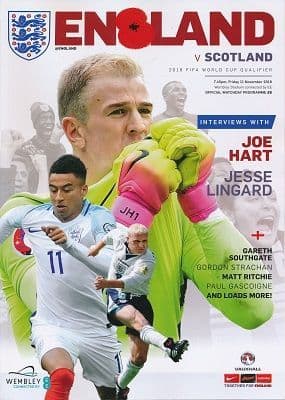 2016 England v Scotland (World Cup Qualifer @ Wembley) - official match programme