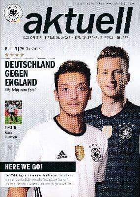 2016 Germany v England (International Friendly) - official match programme