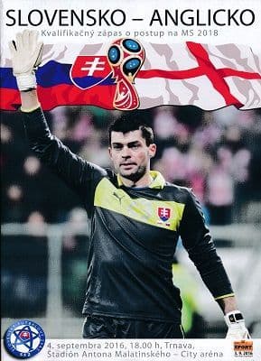 2016 Slovakia v England (World Cup Qualifier) - official match programme