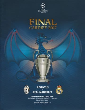 2017 UEFA Champions League Final Real Madrid v Juventus - official match programme
