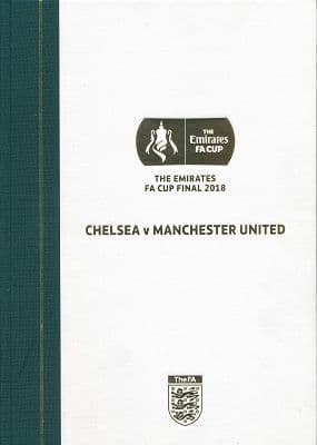 2018 FA Cup Final Chelsea v Manchester United - LIMITED EDITION Hardback version