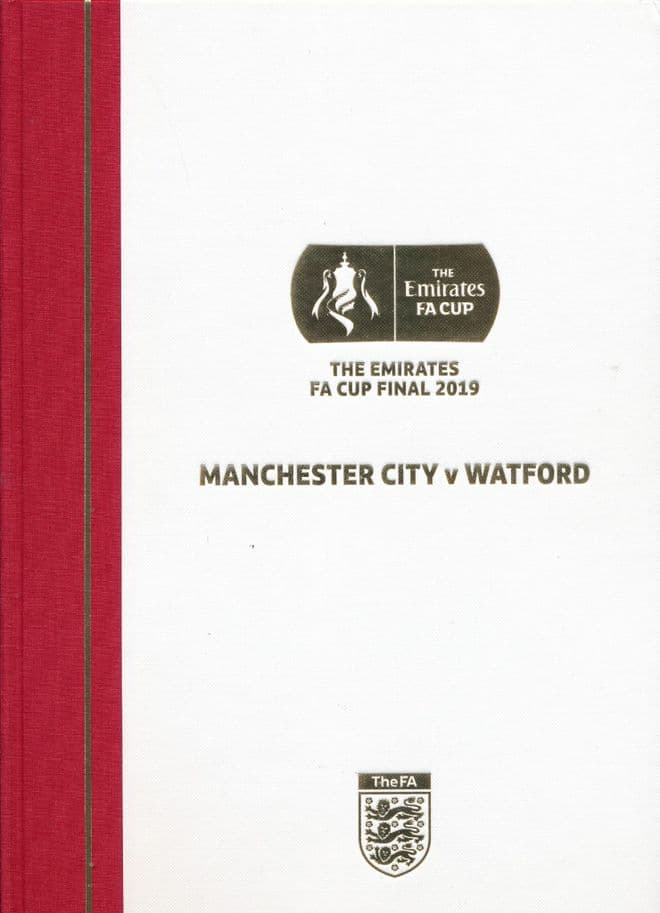 2019 FA Cup Final Watford v Manchester City - LIMITED EDITION Hardback version