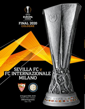 2020 UEFA Europa League Final Inter Milan v Sevilla - Official match programme + FREE poster