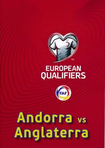 2021 Andorra v England (World Cup 2022 Qualifier) - RARE ORIGINAL VIP match programme