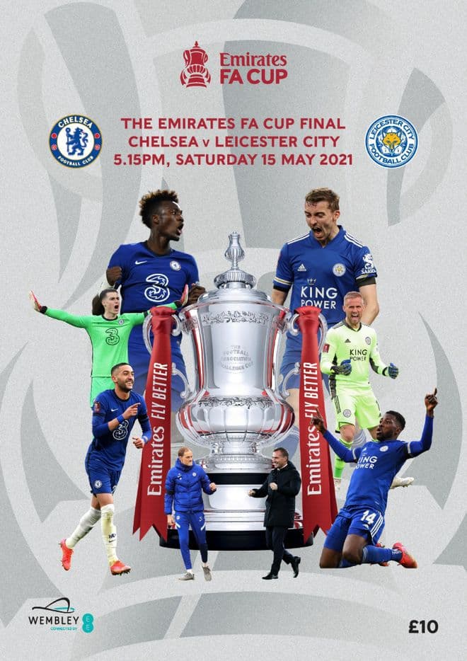 2021 FA CUP FINAL Chelsea  v Leicester City - official match programme