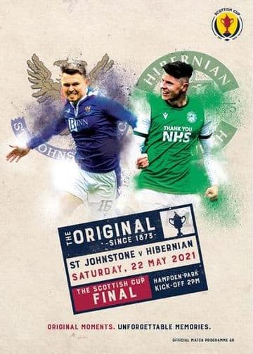 2021 Scottish Cup Final Hibernian v St Johnstone - official match programme