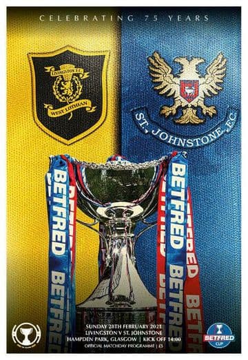 2021 Scottish League Cup Final St Johnstone v Livingston - official match programme