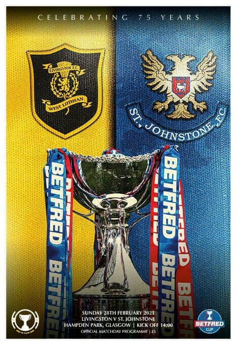 2021 Scottish League Cup Final St Johnstone v Livingston - official match programme
