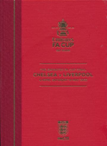 2022 FA Cup Final Chelsea v Liverpool - LIMITED EDITION Hardback version
