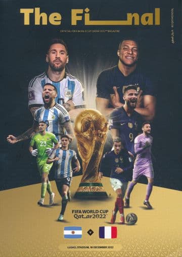 2022 FIFA World Cup Final Argentina v France - official match programme