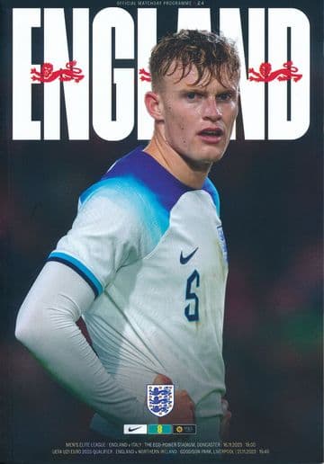 2023 England v Northern Ireland (UEFA Euro Under 21 Qualifier @ Everton) - official programme