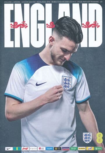 2023 England v Ukraine (UEFA Euro 2024 Qualifier) - Official match programme